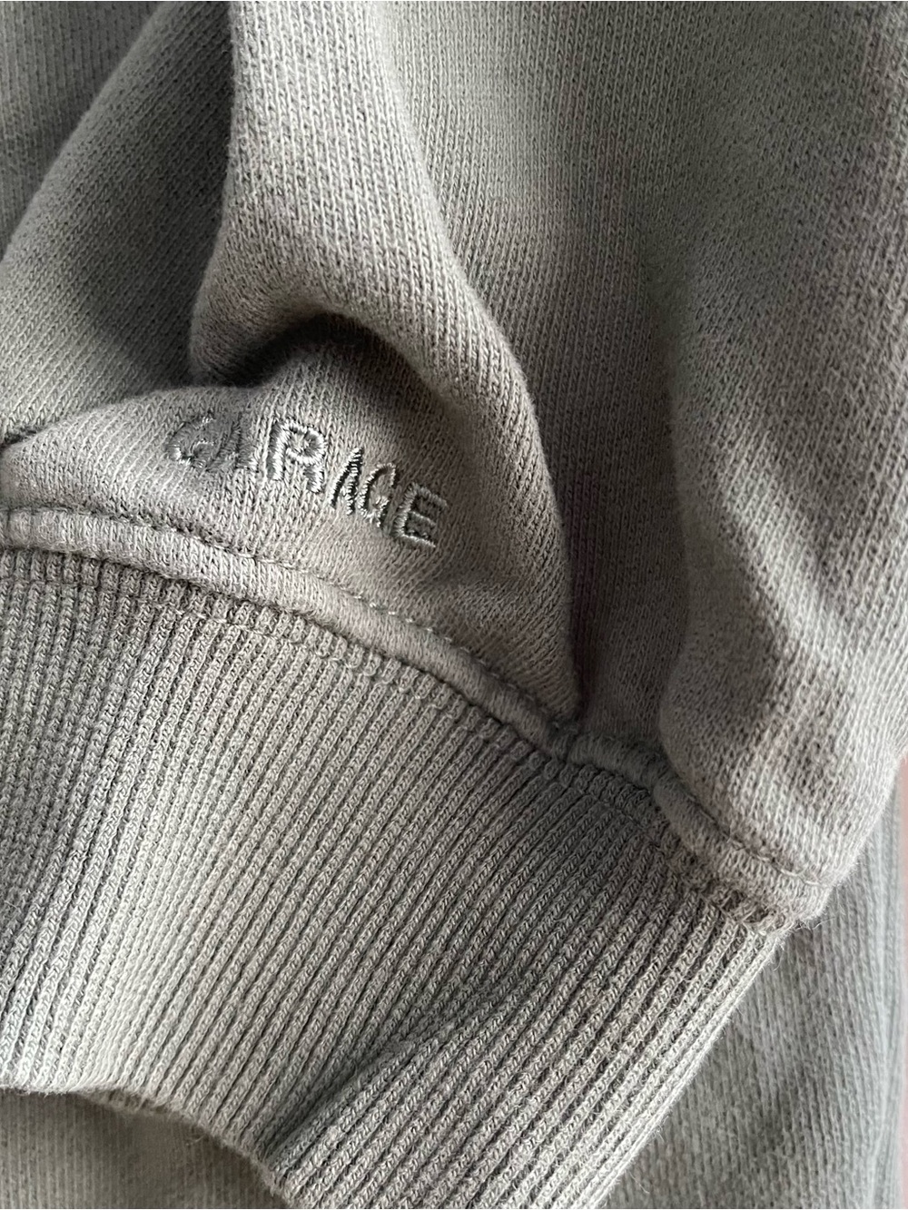 Garage Green Off Shoulder Sweater X-small Montauk Sports Club oversized - Picture 6 of 8